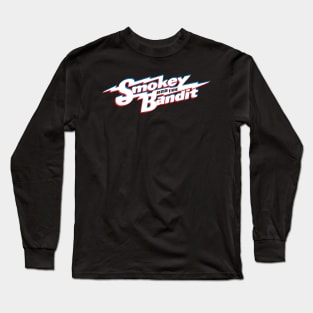 Smokey And The Bandit Glitch Design Long Sleeve T-Shirt